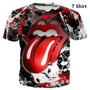 CAMISETA ROLLISTONE 2019 Newset Moda Camiseta Rolling Stones Homens / mulheres 3D Imprimir Casual Tops 150,0 FRETE GRAIS