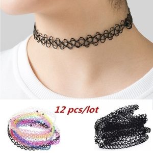 GARGANTILHA set gótico hip-hop neckband harajuku simples senhoras colar # p R$10,00