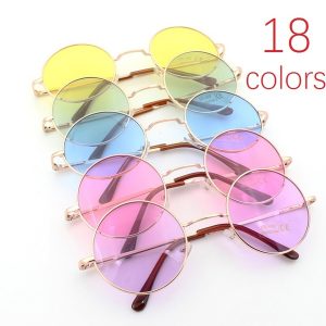 OCULOS REDONDO Nova moda unisex moda círculo óculos de sol óculos coloridos R$35,00  FRETE GRATIS