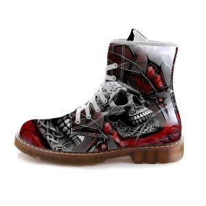BOTA PRIMEIRA DANÇA Botas Mid-Calf para Homens Skull Shoes Cool Winter Warm Boot R$420,00  FRETE GRATIS SITE aqui www.DUGEZZU.com.br boas comprastes