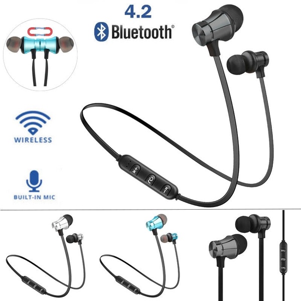 FONE DE OUVIDO Bluetooth 4.2 fone de ouvido magnético fones de ouvido sem fio esporte fones de ouvido estéreo R$55,00 FRETE GRATIS CADASTRE-SE no SITE www.DUGEZZU.com.br e Boas Compras