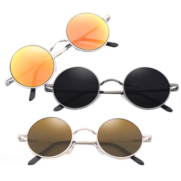 OCULOS Armação de metal unisex estilo vintage retro rodada óculos óculos retro óculos FRETE GRATIS