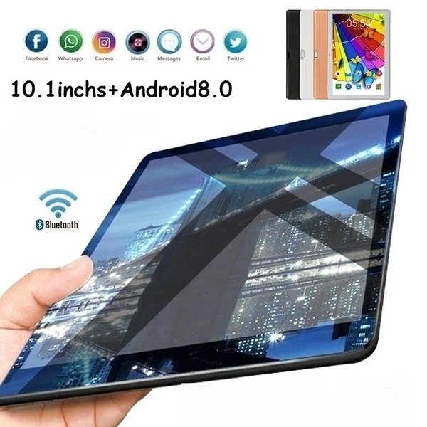 TABLET WiFi Tablet PC 2560 * 1600 IPS Tela 10.1 \ Polegadas Ten Core + 6 / 128GB Android 8.1 Dual SIM Câmera Traseira Dupla 13.0MP IPS 2019 novo FRETE GRATIS