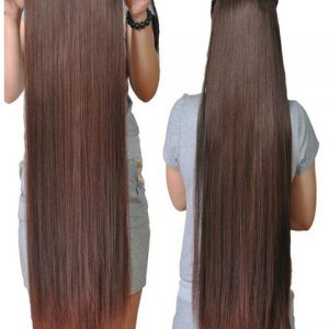PERUCA Grampos de uma peça de cabelo longo e reto de mulheres em extensões de cabelo FRETE GRATIS