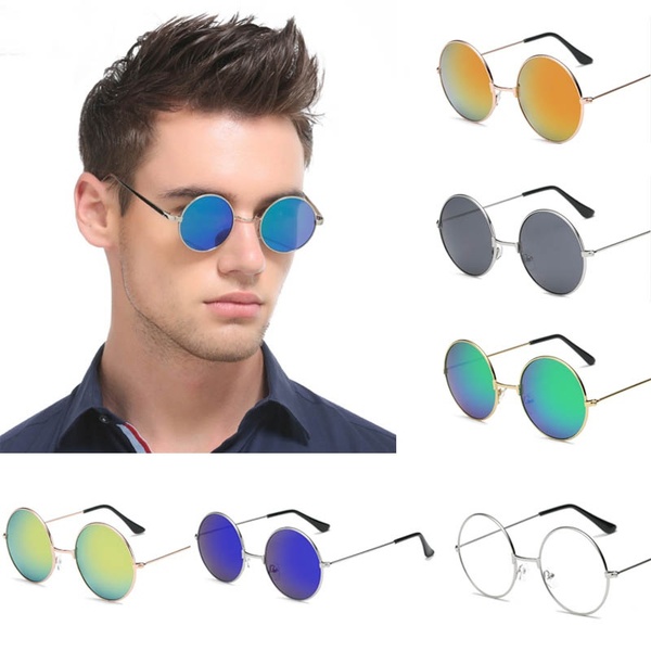 OCULOS 1 Pc Unisex Retro Lens Round Sunglasses Retro Eyeglasses Glasses for Men Women FRETE GRATIS
