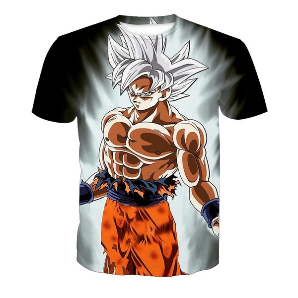 CAMISETA Camiseta Masculina 3D Seven Dragon Ball Estampado Camiseta de Manga Curta FRETE GRATIS