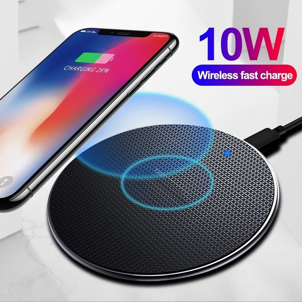 TABLET 10W Qi Wireless Charger for Samsung Galaxy S10 S9 S9 S8 Note 9 USB Fast Charging Pad for IPhone 11 Pro XS Max XR X 8 Plus FRETE GRATIS