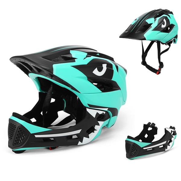 CAPACETE Kids Detachable Full Face Helmet 2 in 1 Children Sports Safety Bike Helmet for Cycling Skateboarding Roller Skating Www.DUGEZZU.Com.Br ANTECIPE SUAS COMPRAS DEMORA ALGUNS DIAS PRA VOCE RECEBER FIQUE A VONTADE E BOAS COMPRAS …FRETE GRATIS