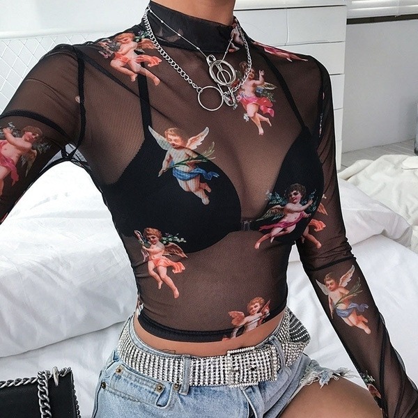 Compra online de Sutiã feminino sexy de renda floral transparente vazado  triângulo sem forro bralette sem fio